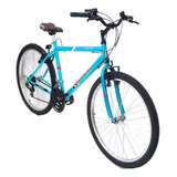 Bicicleta Mountain Bike Kelinbike Todoterreno Hombre R26 18 18v Frenos V-brakes Color Celeste Con Pie De Apoyo