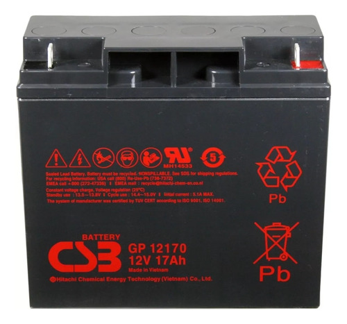 Bateria 12v 17ah No Break Apc Sms Com Garantia