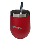 Vaso Termico Waterdog Copon Mate 350cc Acero Inox Tapa Color Rojo