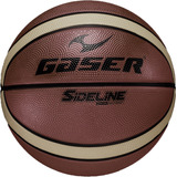 Balón Gaser Basketball Sideline Multicolor No.7 Color Café Y Amarillo