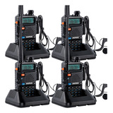 Kit Handy X 4 Walkie Talkie Baofeng Vhf/uhf Uv5r  128 Ch.