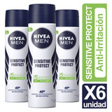 Desodorante Nivea Men Sensitive Protect Pack X6 Unid
