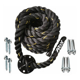 Cuerda Azote Crossfit Nailon 12m 38mm Con Soporte Para Pared