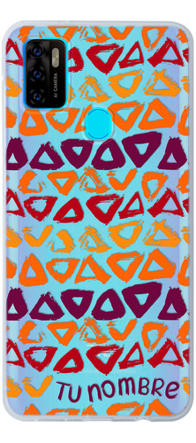 Funda Para Zte Tribal Étnico Abstracto Con Tu Nombre