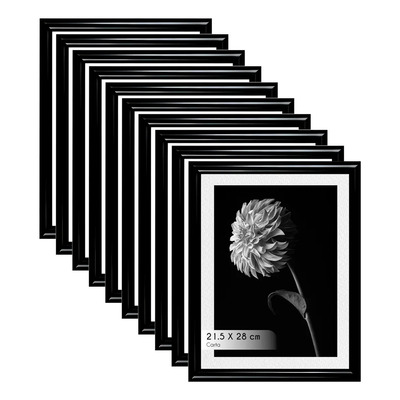 Set 10 Marcos Decorativos Para Diploma Tamaño Carta Reconocimiento Color Negro | Envío gratis