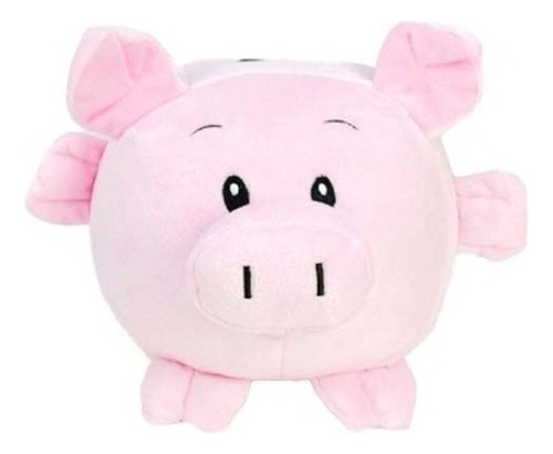 Alcancia De Peluche Cerdito Con Luz Y Sonido, 17cm