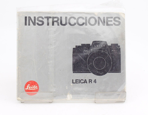 Manual De Instrucciones Leica R4 Castellano
