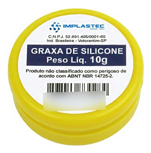 Kit 4 Graxa De Silicone Implastec 10g Dissipador De Calor