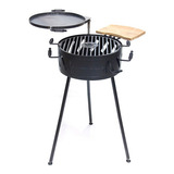 Fogonero Parrilla Asador Chulengo Tagwood Bbq Color Negro