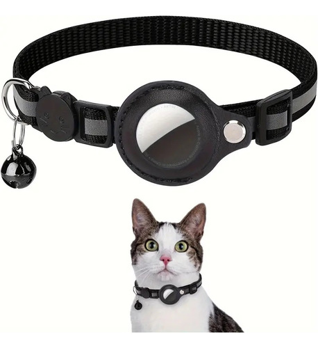 Collar Correa Con Air Tag / Localizador De Gatos