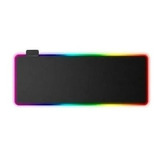 Mouse Pad Gamer Grande Luz Led Rgb Usb 80cm X 30cm Negro