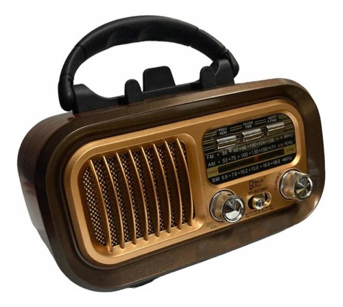 Radio Am/fm Tipo Vintage Bluetooth Bp-rv109bt