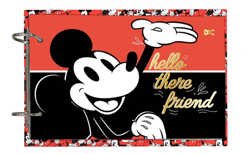 Mini Fichiero Com Capa Em Pvc Disney Mickey