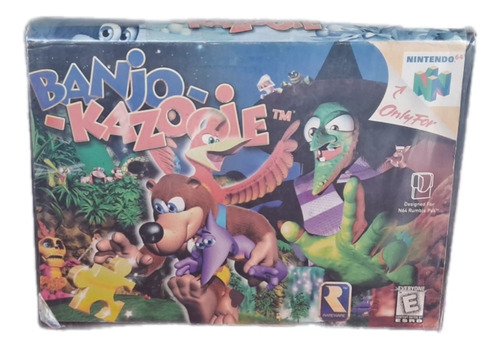 N64 Jogo Banjo Kazooie Na Caixa De Locadora Ler Descrição 