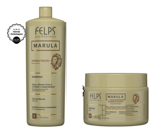 Felps Kit Marula Shampoo L + Mascara 300g