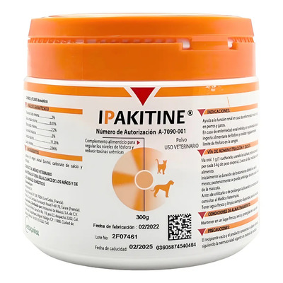 Ipakitine 300 Gramos Vetoquinol Insuficiencia Renal | Envío gratis