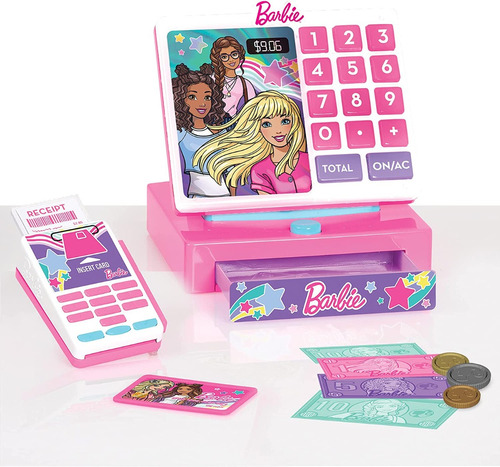 Caja Registradora Barbie Just Play Con Sonido Y Accesorios