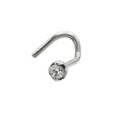 Piercing Nariz Nostril Oro Blanco 18k 1.75mm Copawa Joyas®