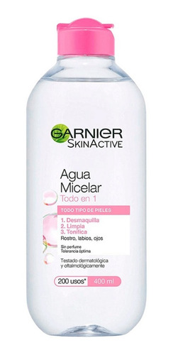 Agua Micelar Desmaquillante Garnier Skin Active 400ml (1pz)