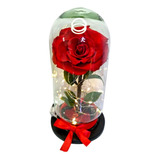 Rosa Eterna Con Luz En Color Rojo.  Envio Gratis. 