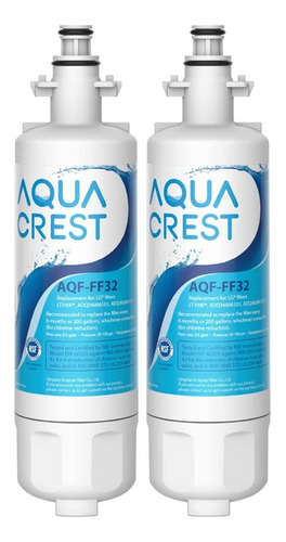 Aqua Crest 2 Filtros Agua Compatibles Con Neveras LG Lt700p