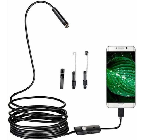 Camara Endoscopica 5m Usb Y Microusb P/ Celular Pc 6 Leds