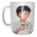 Taza Shinji Sosteniendo Una Taza Meme Anime Evangelion M1