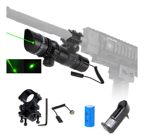 Laser Óptico Mira 2 Acionador Bateria Caça Carabina Rifle.