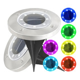 X4 Luces Led Sensor Energia Jardin Decorativa Subterranea 