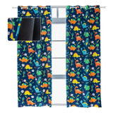 Stiio Cortinas Infantiles Para Dormitorio, 2 Paneles, Cortin