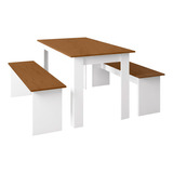 Juego De Comedor Zanzini Blanco - Be Design / Kidscool