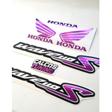 Kit Calcos Honda Wave 110s Premium. Colores Cromados