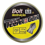 Chumbinho Bolt Destruição 5,5mm Technogun 250 Unidades