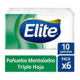 Pañuelos Desechables Triple Hoja Mentolados 6x10 Elite