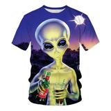 Li2 Playeras Con Estampado 3d De Alien, Ropa De Calle,