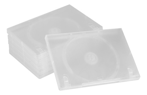 Caja De Almacenamiento De Cd Transparente De 6 Piezas, Funda