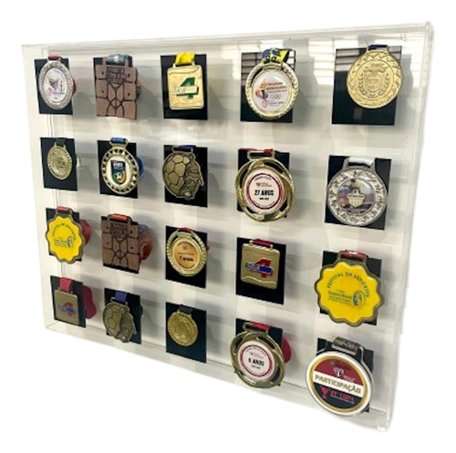 Moldura De Acrílico Para Exposição De Medalha- Porta Medalha