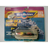 Barco Micro Machines Galoob Ship In A Bottle Power Boat 1990