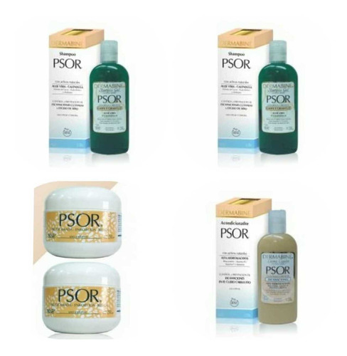 Crema Psor X 250gr 2u + 2 Psor Shampoo + 1 Psor Acondic.