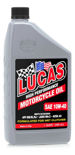 Lucasoil Mineral Sae 10w-40 Motorcycle Oil.embragues Húmedos