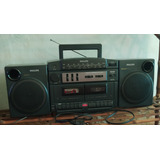 Stereo Radio Cassette Recorder Doble Cassetera Marca Philips
