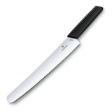 Victorinox® Cuchillo Panadero Y Pastelero 26cm Swiss Modern Color Negro 6.9073.26wb
