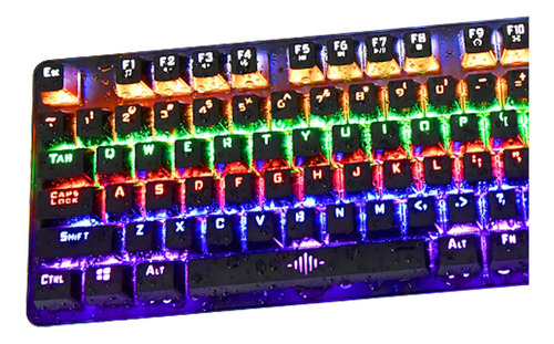 Teclado Gamer Mecanico Wired Usb Iluminacion Rgb