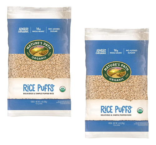 Nature's Path Organic Cereal Arroz Inflado 6oz (2pcs)