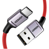 Ugreen Cable Usb A Tipo-c Carga Rapida 6a Datos 480mbps 1m Color Rojo
