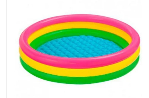 Piscina Inflable Con 3 Anillos Y Valvulas De Seguridad