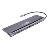 Docking Hub 11 A 1 Macbook Hdmi/vga/usb/rj45/sd/micr/audio