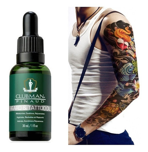 Aceite Clubman Para Tatuajes Hidratante Oil Tattoo Barba