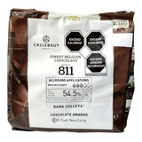 Chocolate Belga Semiamargo 54.5% Cacao Callebaut 400gr 3pza