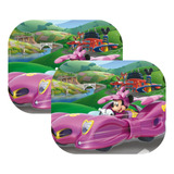 Cortina Auto Lateral Plegable Disney Minnie Sobre Ruedas Dis